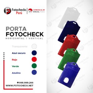Fotocheck en PVC + Portafotocheck + Cinta Colgante en variedad de colores (50 Unidades) - Imagen 3